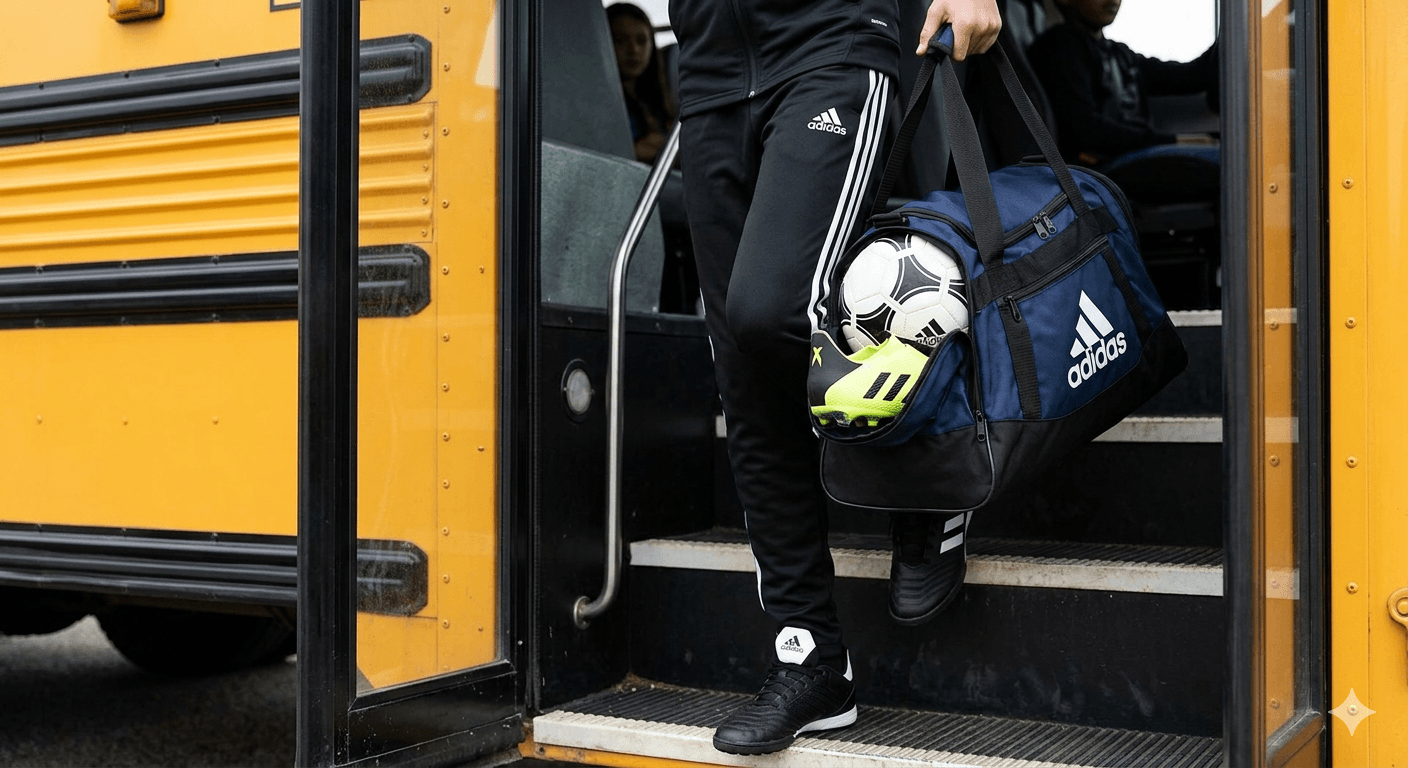 Soccer kit ready for a field trip